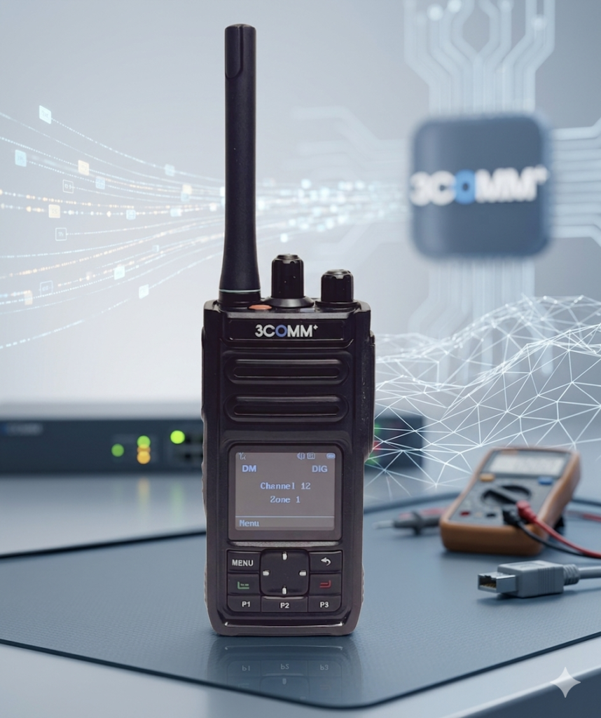 HT 3COMM+ TX-P150 Professional Digital Radio IP68 2200mAh - Layar HD ...